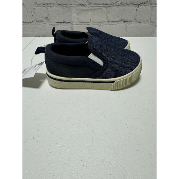 OshKosh B’gosh Toddler/baby Boys Canvas Slip-On Sneakers Blue Size 5 - Picture 2 of 10